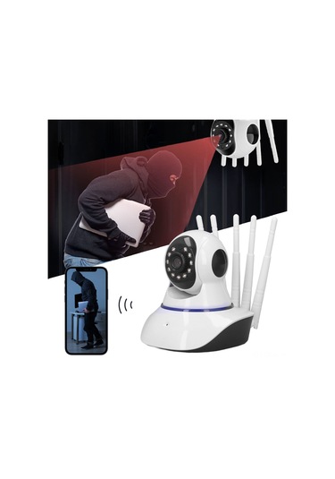 Qingmipy 1080p Hd İzleme Kamerası, 360 Açı Ayarlı, Kablosuz Wifi, İki Yönlü Konuşma, 10m İnfrakırmızı Gece Görüşü, Sessiz Motorlu Güvenlik Kamerası