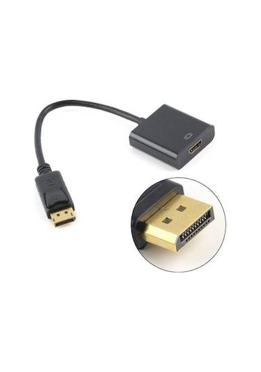 Display Port - Hdmi Çevirici Dönüştürücü Adaptör 1 ADET