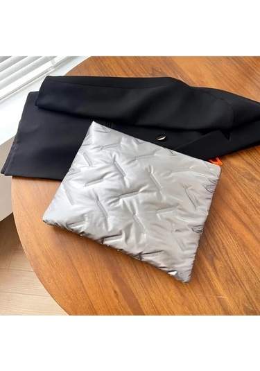 Awesomestore Sade 14 İnç Beyaz Su Geçirmez Laptop Çantası Hafif Işıl Işıl İç Kılıf Beyaz