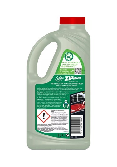 Turtle Wax New Zip Wax Cilalı Oto Yıkama Şampuanı 60 Yıkama 1 Lt