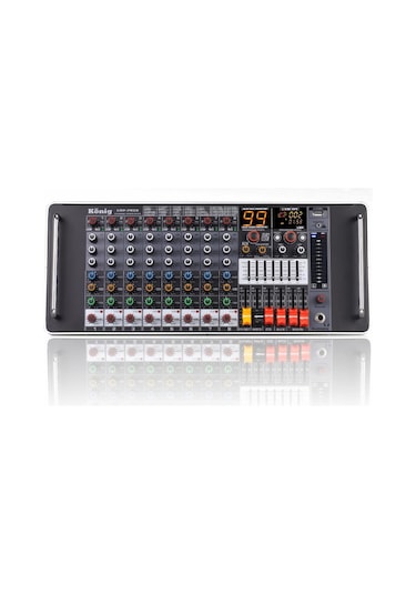 König KRP-PRO8 8 Kanal Power Mikser Anfi 2x550 Watt