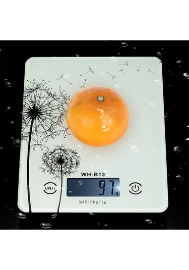 5kg/1g Hassas Dokunmatik Ekran Lcd Arka Işık Dijital Mutfak Gıda Tartısı G/lb/oz Elektronik Ağırlık Dengeleyici Fırıncılık Pişirme Tare Fonksiyonu Çok Renkli