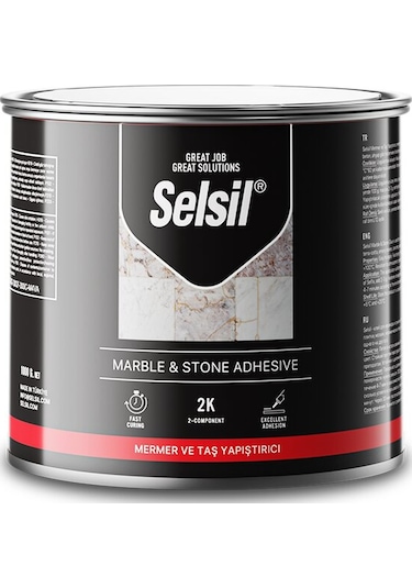Selsil Mermer - Taş Teneke Seramik Yapıştırıcı 250gr