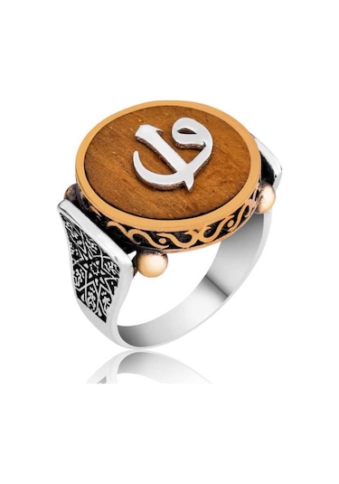 Gumush Gümüş Elif Vav Erkek Yüzük  551168936