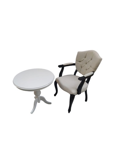 Bengimobilya Sandalye Berjer Model Kayın Aslan Baba Ayak Fiskos Parlak Siyah R (499334003)