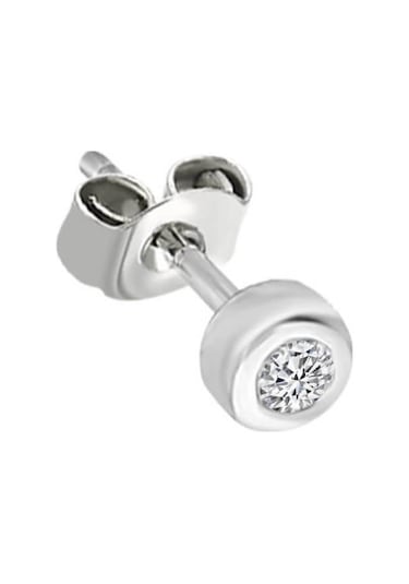 Sirius G Renk 0.05 Karat Pırlanta Tek Taş Erkek Küpesi 0815E0041