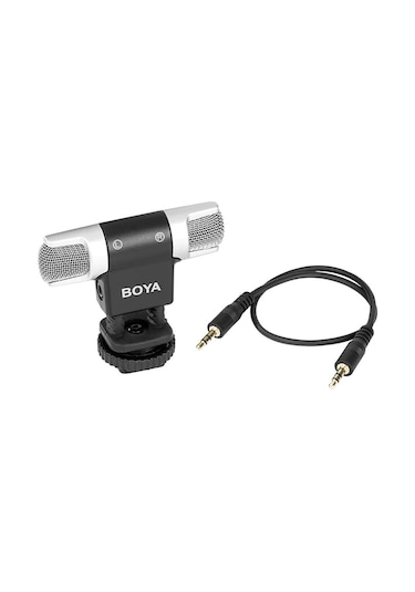 Boya By Mm3 Çift Kafa Mini Stereo Mikrofon