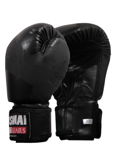 Dosmai Lykia Boks Eldiveni Boks Dişlik Boks Bandaj Set Siyah 12oz Siyah