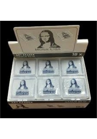 Mona Lisa Hamur Silgi Renkli Plastik Kutulu 18 Adet
