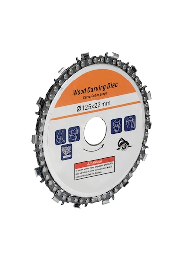 Singree 125mm 16 Diş Paslanmaz Çelik Ağaç Oyma Ve Kesme Diski - 5 İnç Avuç Taşlama İçin Çok Fonksiyonlu