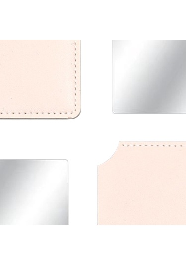 Suntek Çok Fonksiyonlu Mini Minyatür Makyaj Aynası Pembe