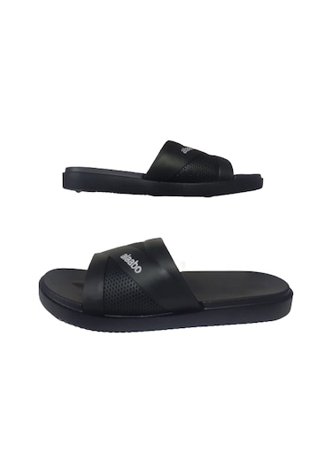 Alaabo Erkek Siyah Düz Ultra Hafif Havuz Plaj Eva Terlik Siyah