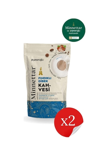 Şekeroğlu Minnettar Fındıklı Dibek Kahvesi 2 x 165 G