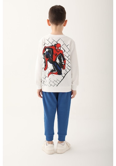 Spider Man D4833-3 Çocuk  Krem Eşofman Takımı