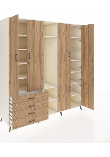 Kronos Dolap 14 Raflı 4 Çekmeceli Tek Askılı 220x59x243 Aytaşı-çam/çam Atlas Çam/atlas Çam Kronos Dolap 14 Raflı 4 Çekmeceli Tek Askılı 220x59x243 Aytaşı-çam/çam Atlas Çam/atlas Çam