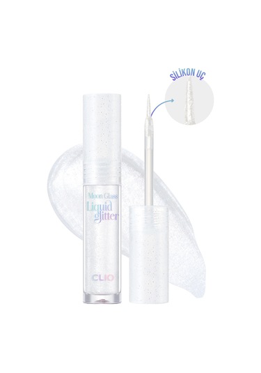 Clio Moon Glass Liquid Glitter Sweet Cloud 01 Baby Snow