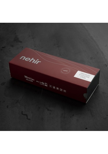 Nehir Fulya Sade 5 Parça Paslanmaz Çelik Servis Takımı