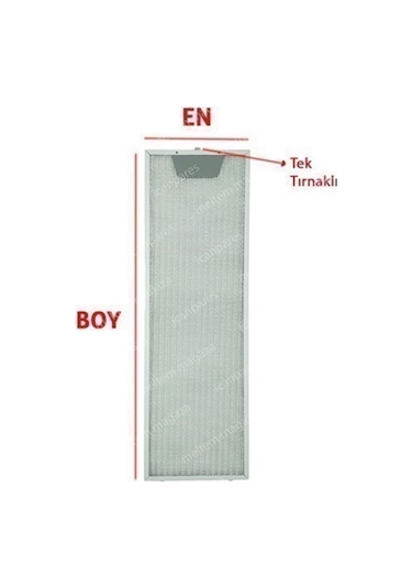 Ankastre Aspiratör Davlumbaz Alüminyum Yağ Filtresi - 265852328