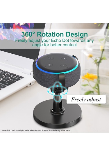 Maiyame 360 Derece Ayarlanabilir Echo Dot 3. Nesil Mini Hoparlör Standı - Kaydırmaz Tabanlı Akıllı Ev Aksesuarı