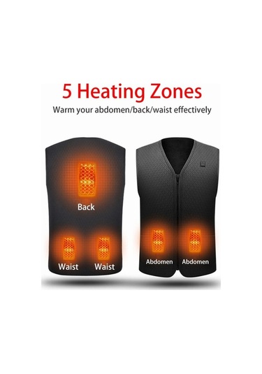 Artfulabode Yelek, Usb Spor, Skycity Sıcaklık Şarjlı Çok Renkli Kışlık Isıtmalı Kamp Giysi Erkek/kadın Elektrikli Çok Renkli