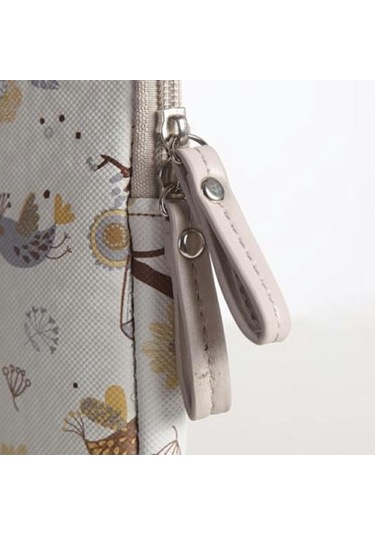 Ebitda Lisen 39x27,5x1,5 Cm 15,6 Dizüstü Bilgisayar Taşıma Çantası - Bej Karikatür Tasarım Çok Renkli