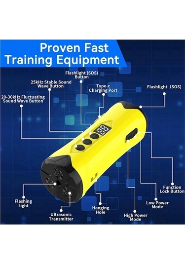 Jialan Ultrasonik Köpek Kovucu Köpek Bark Caydırıcı Flaş Işığı A