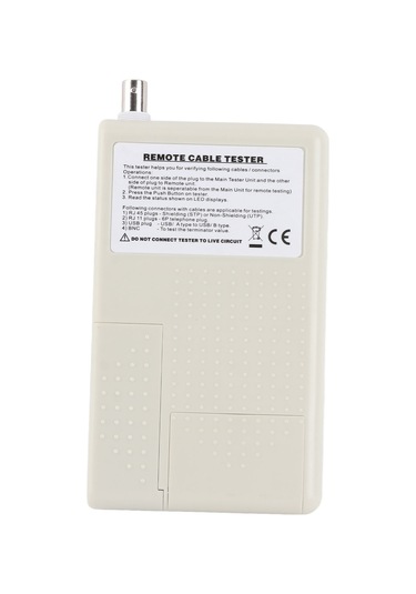 Lemestar Rj45/rj11/usb/bnc Kablolarını Test Eden Taşınabilir Ağ Kablosu Testeri - Utp/stp Lan İzleyici, Led Ve Sesli Bildirim Pil Dahil Değil