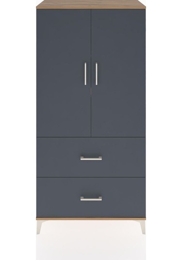 Hyperion Dolap 3 Raflı 2 Çekmeceli 2 Kapaklı 88x44x182 Çam-an... Çam