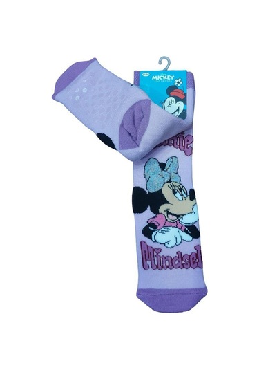 Mınnıe Mause Tabanı Kaydırmaz Kışlık Havlu Çocuk Çorap-çok Renkli Çok Renkli