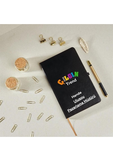 İsim Ve Kurumsal Logo Unvan Yazılı Baskılı Defter