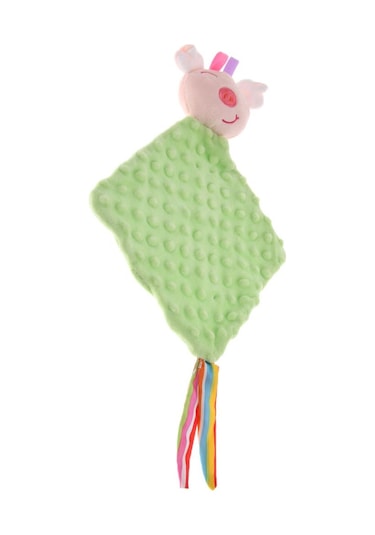 Dolıty Bebek Çocuk Diş Çıkarma Battaniyesi Yumuşak Yeşil Yeşil