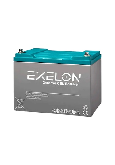 Exelon 12 Volt 100 Amper Jel Akü Derin Döngü Deep Cycle
