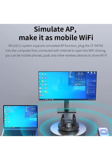 Sones Comfast Cf-947ax 2.4g Ve 5.8g 900mbps Wifi6 Bluetooth Ağ Kartı