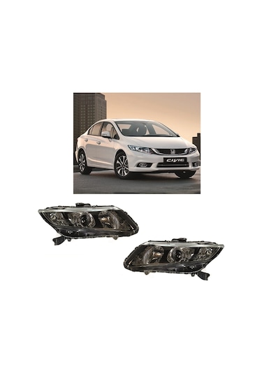 Honda Cıvıc Fb7 Sağ-sol Far Lambası Xenonlu Motorlu 2012-2015