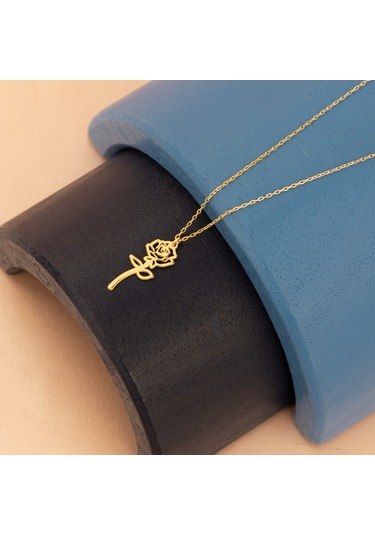 Dkmn Gümüş 925 Ayar Gümüş Doğum Çiçeği Kolye