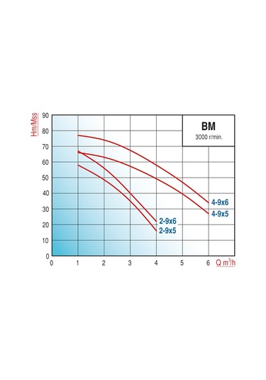 Varan Bm4-9x5 Hıd/80 L Tanklı Yatay Kademeli Hidrofor 4 HP / 3 kW Monofaze 220 V, 63 - 76 Mss