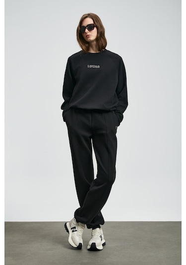 Lufian Alice Kadın Sweatshirt 122030016 Siyah