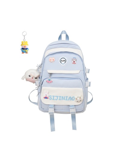 Genç Kızlar İçin Şık Ve Büyük Kapasiteli Okul Sırt Çantası Ortaokul, Lise Ve Üniversite Öğrencilerine Uygun Modeller MAvi