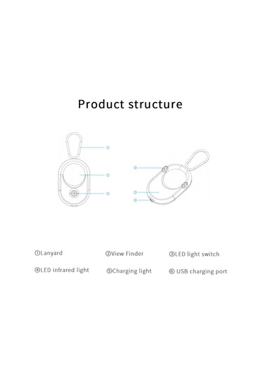 Geeroyoo Kızılötesi Gizli Kamera Dedektörü - Casus Önleyici Portatif Cihaz, Renkli Lens Tarayıcı Ve Dahili Pil