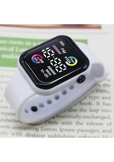 Trendooze Gaojunshop01 Pembe Işıklı Koşu Spor Saati - Kadın Analog Dijital Saat Pembe