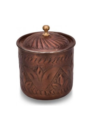 Turna Bakır Safran Baharatlık 1 No El İşleme Oksit Turna0006-3 Bakır