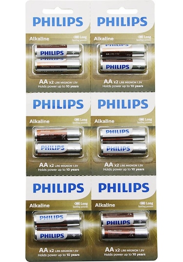 Phılıps Alkaline Kalem - Aa - 1.5v Pil 12pcs 2li X 6 5399