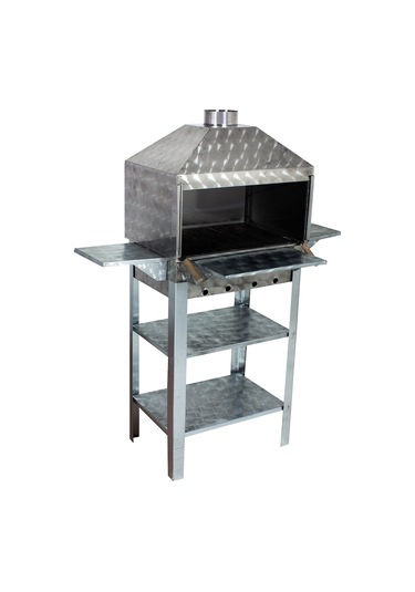 Metehan MTH-30 Lüx Davlumbazlı - Kapaklı - Bacalı - Maltız Izgaralı Mangal