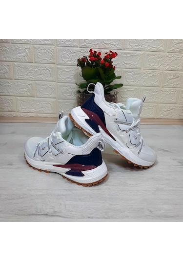 M.p. 1642 Beyaz Memoryfoam Kaydırmaz Rahat Spor Ayakkabı Beyaz