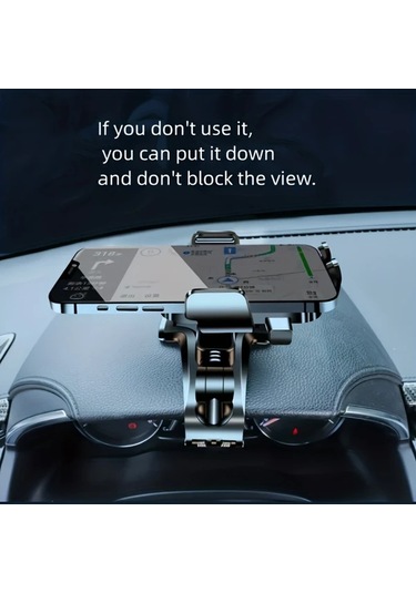 Boatshop1 Lcw Siyah 360 Derece Ayarlanabilir Araba Telefon Tutucu Kaymaz Silikon Tasarim Abs Malzeme Cesitli Araba Modelleri Icin Uyumlu