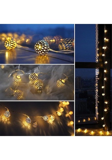 Solar Güneş Enerjili 8 Modlu 5 Metre 10 Led Dış Bahçe Aydınlatma