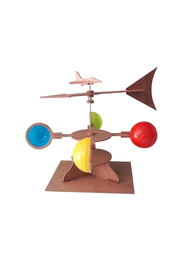 Ece Rüzgargülü Yapma Rüzgar Yönü Bulma Deney Seti Demonte