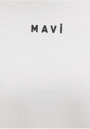 Mavi - Mavi Logo Baskılı Beyaz Tişört 1612518-70057 Beyaz