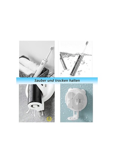 Beyaz Hdoorlink Elektrikli Diş Fırçası Yerçekimi Braketi Yapışkan Duvara Monte Diş Fırçası Kapağı Banyo Ve Mutfak İçin Elektrikli Duvar Braketi Beyaz