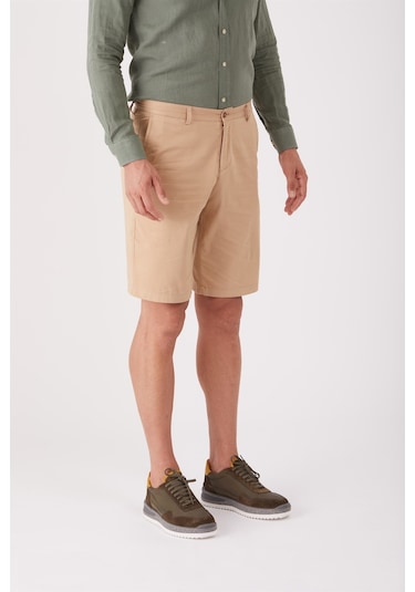 Dufy Camel Erkek Regular Fit Short - 86791 Camel